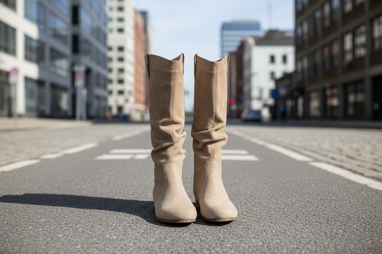 Creeper Knight Flat-Heel Cowboy Boots 