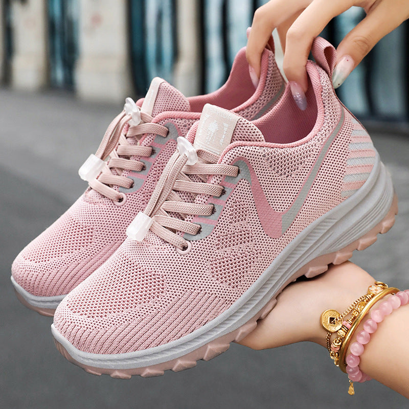 Women's Summer Travel Shoes - Breathable and Comfortable Walking Shoes for Middle-aged and Elderly with Soft Sole Running Shoes for Outdoor Sports  walking shoes
