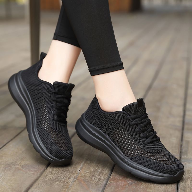 Hollow out breathable mesh casual sports shoes for women with soft soles lightweight running mesh shoes shoes  walking shoes
