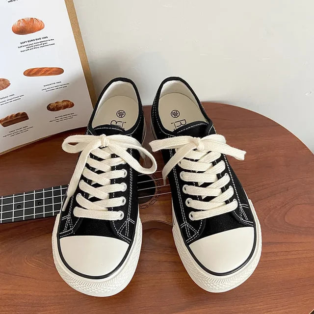Women Canvas Shoes Women Fashion Summer Casual Sneakers Student Casual Shoes High Top Woman Vulcanize Shoes  Sneakers