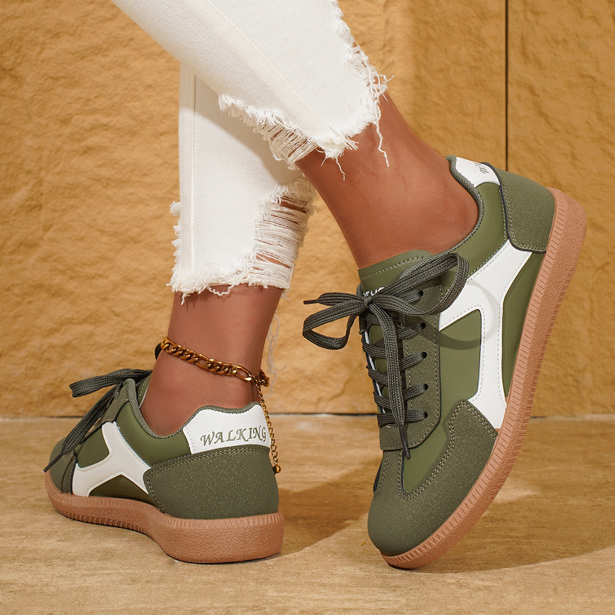Women's flat shoes casual sports shoes single shoes shallow mouth board shoes  walking shoes