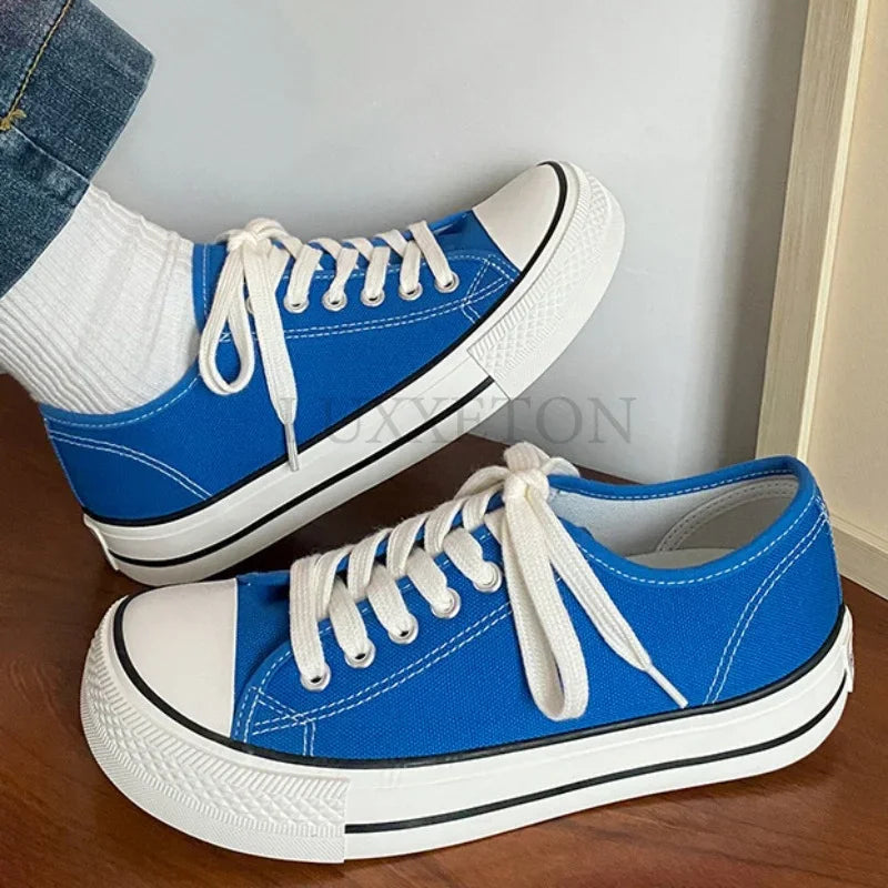 Women Canvas Shoes Women Fashion Summer Casual Sneakers Student Casual Shoes High Top Woman Vulcanize Shoes  Sneakers
