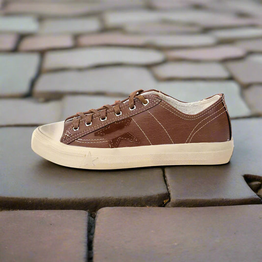 Cowhide made old dirty shoes retro lace up casual star board shoes women's small dirty shoes  walking shoes
