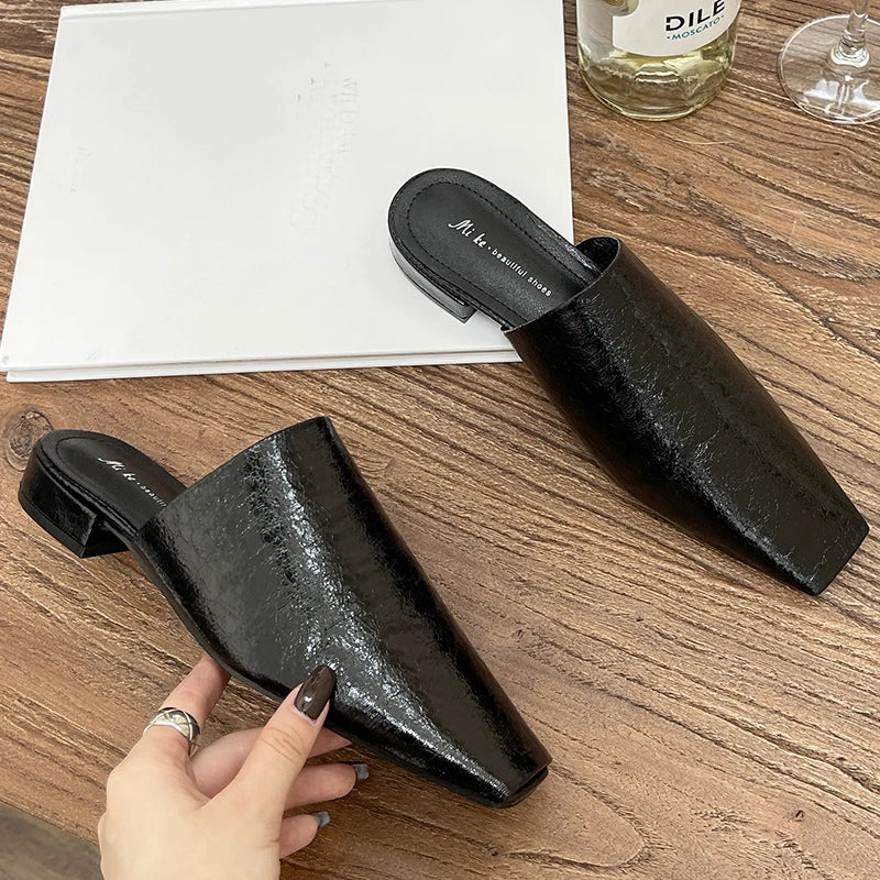 Beach Female Slides Slippers Ladies Sandals Shoes Fashion Shallow Footwear Golden Women Flats Slippers Mules 2024 Summer  casual slippers