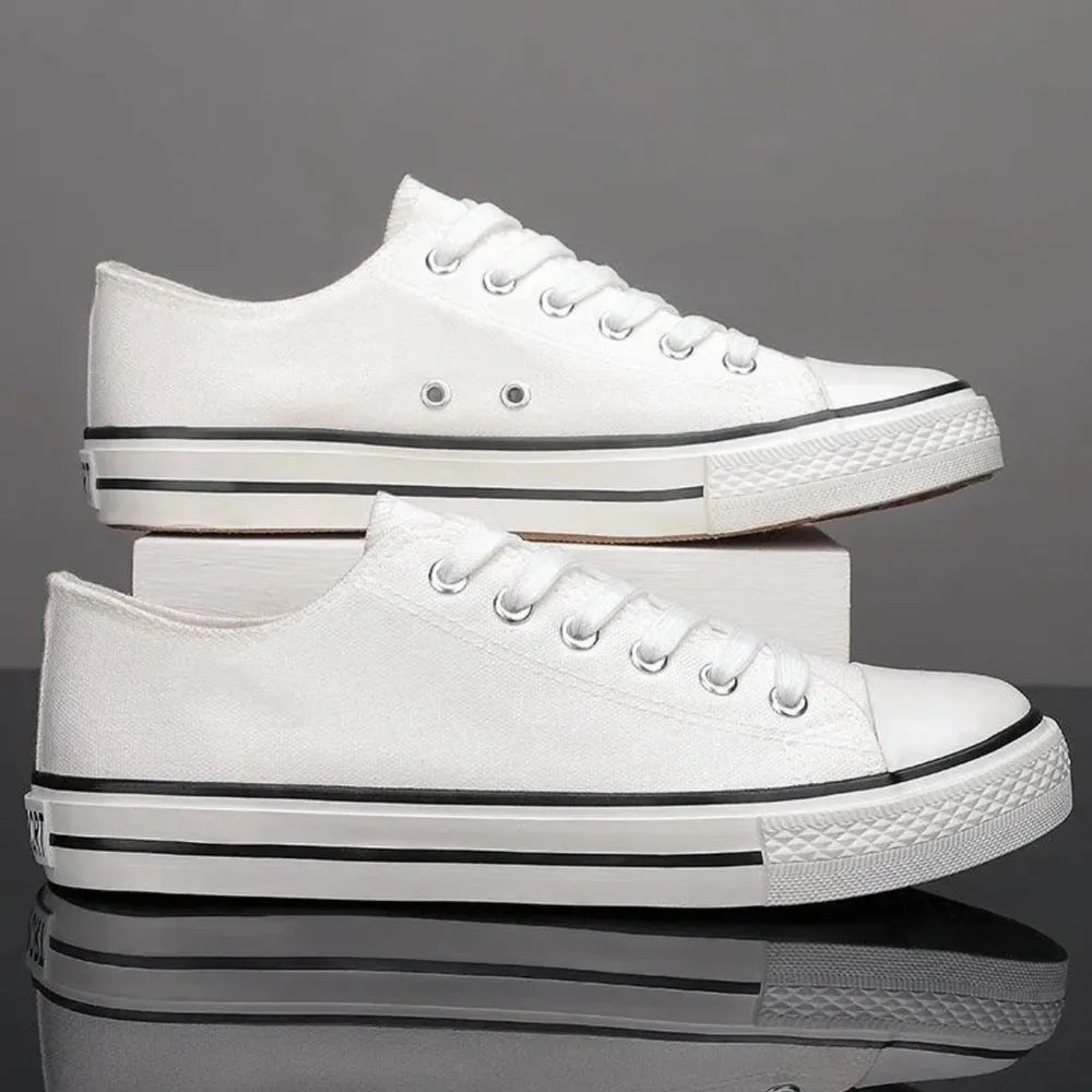 Lace Up Round Toe Canvas Sneakers  Sneakers