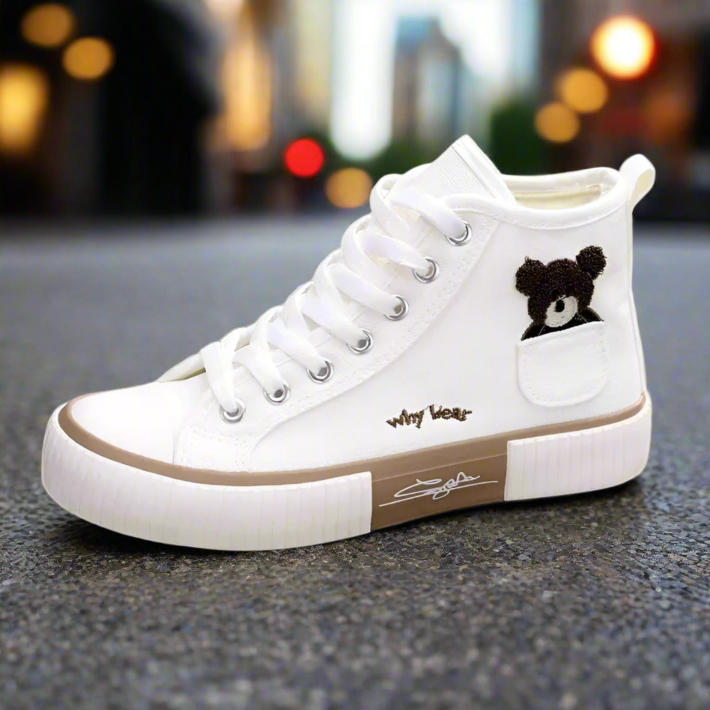 Cute Canvas Shoes Women Breathable Sneakers Brand Sport Shoes for Woman Casual Vulcanized Shoe Flats High Top Zapatos Mujer  Sneakers