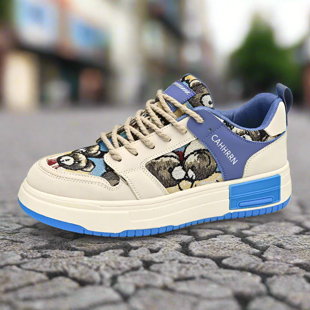 Cute little bear sneakers for students, low cut sports  Sneakers