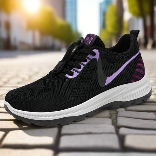 Women's Summer Travel Shoes - Breathable and Comfortable Walking Shoes for Middle-aged and Elderly with Soft Sole Running Shoes for Outdoor Sports  walking shoes