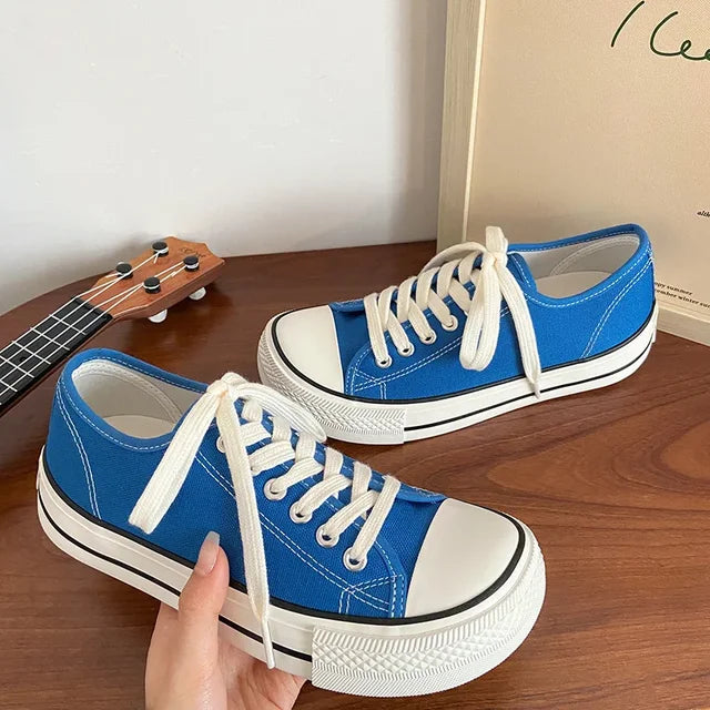 Women Canvas Shoes Women Fashion Summer Casual Sneakers Student Casual Shoes High Top Woman Vulcanize Shoes  Sneakers
