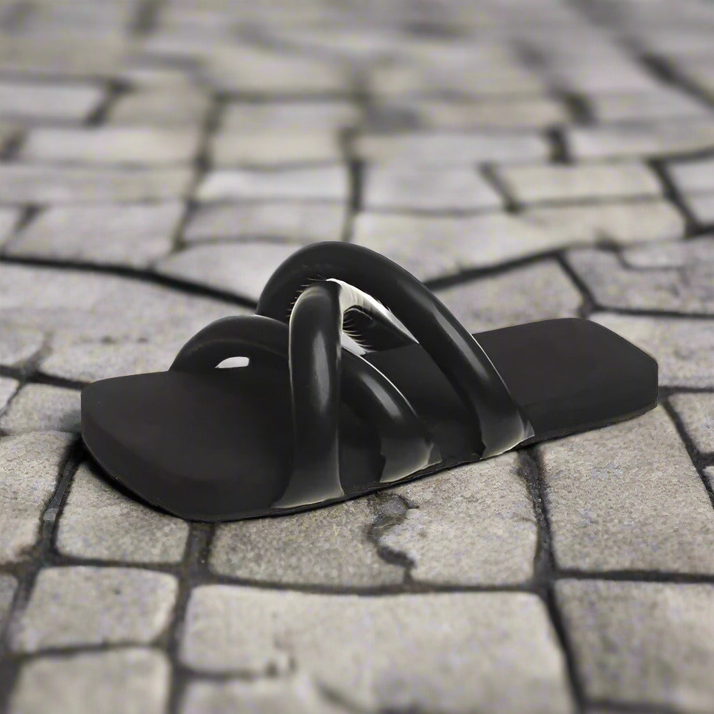 Brand Designer Slippers Summer New Flat Slippers Non-slip Fashion Silver Flip-flop Slides Beach Black Platform Open-toe Sandals  casual slippers