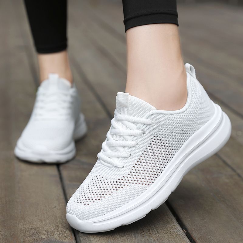 Hollow out breathable mesh casual sports shoes for women with soft soles lightweight running mesh shoes shoes  walking shoes