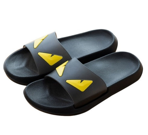 Women Flat Non-slip Solid Fox Fur Slides Real Fox hair Slides Large Size Slippers  casual slippers