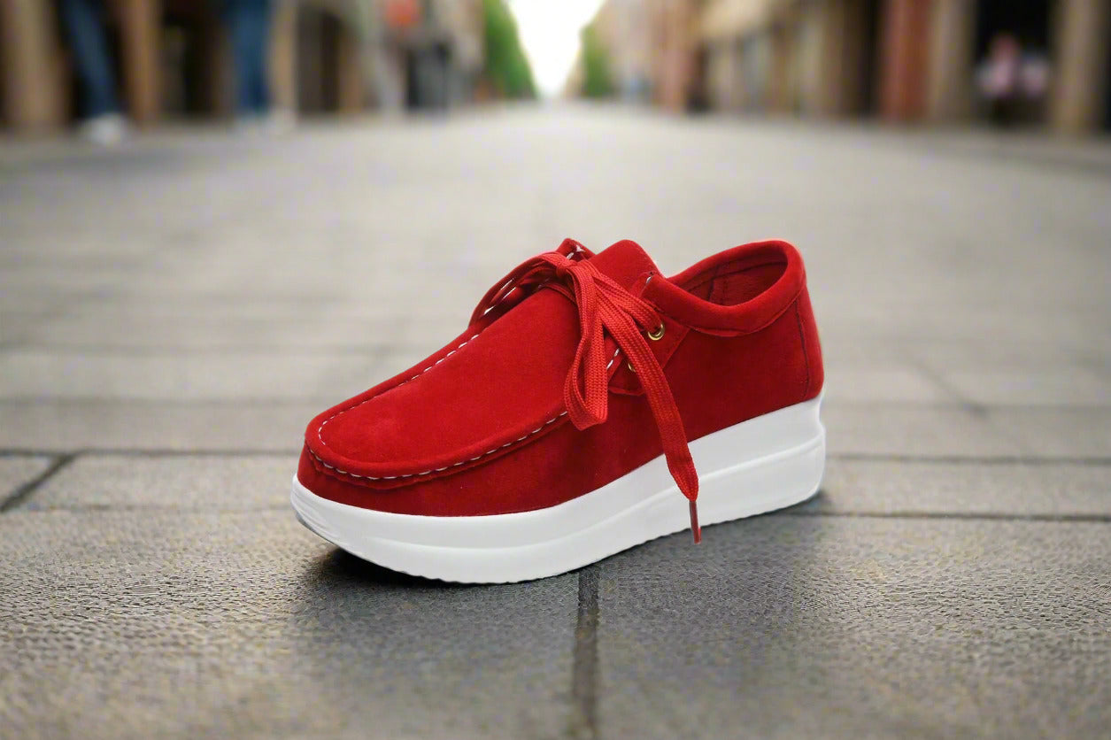 Casual sports single shoe round toe lace up flat bottom comfortable mesh women's shoes  walking shoes