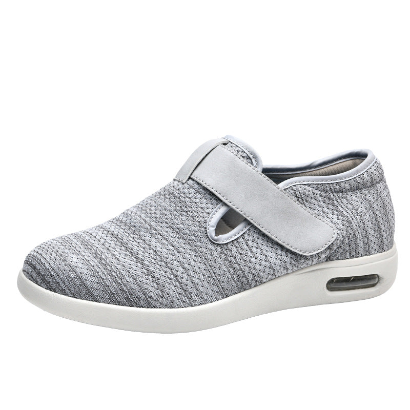 Summer and autumn styles with added fat and widened elderly shoes healthy walking and casual shoes for women easy to put on and take off adjustable shoes  walking shoes