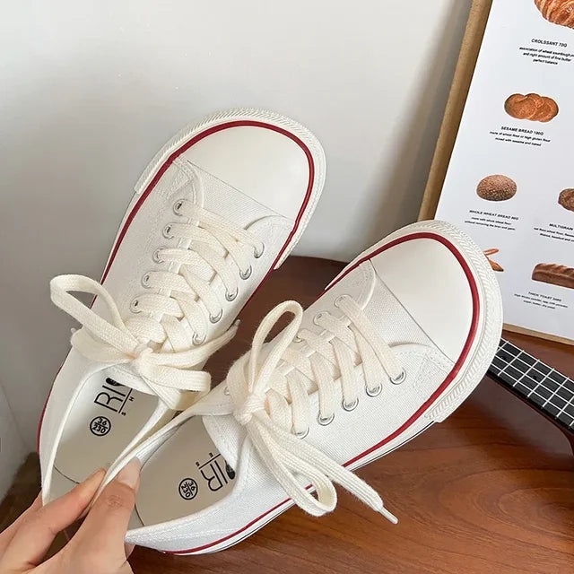 Women Canvas Shoes Women Fashion Summer Casual Sneakers Student Casual Shoes High Top Woman Vulcanize Shoes  Sneakers