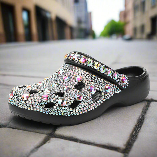 Women Summer Luxury Slippers Rhinestone Decoration Sandals Beach Slides Flip Flop Soft Fashion Casual Shoes  casual slippers