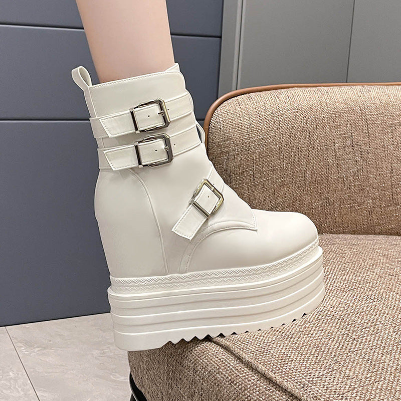 Wedge 13cm Platform Wedge Shoes  Boots