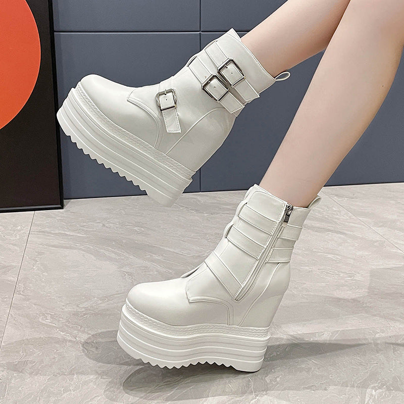 Wedge 13cm Platform Wedge Shoes  Boots