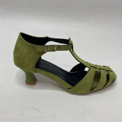 Fashion Suede Round Toe Women's Shoes Plus Size Breathable CJ