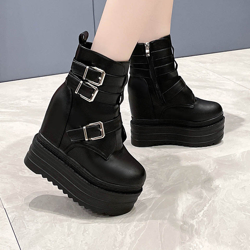 Wedge 13cm Platform Wedge Shoes  Boots