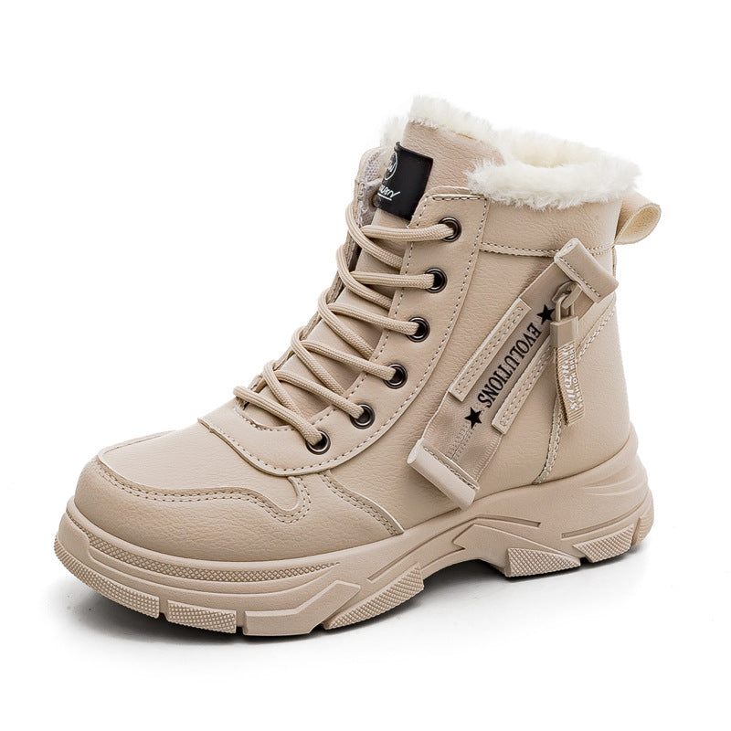Plus Size Fleece-lined Warm Snow Boots Women  Boots