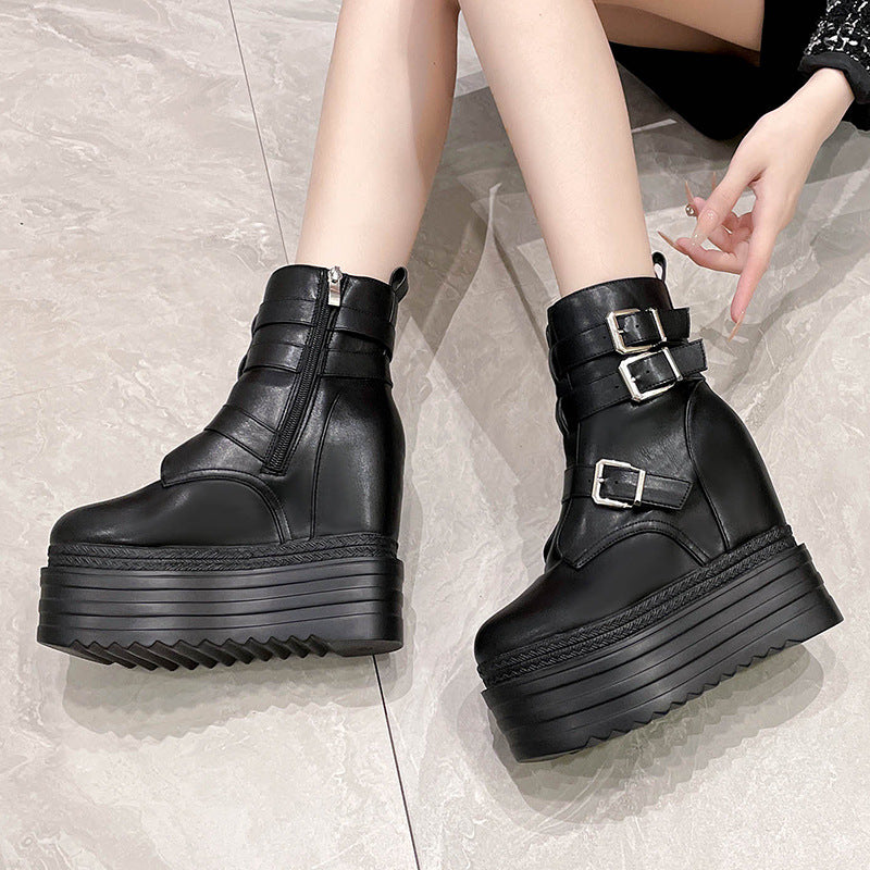 Wedge 13cm Platform Wedge Shoes  Boots