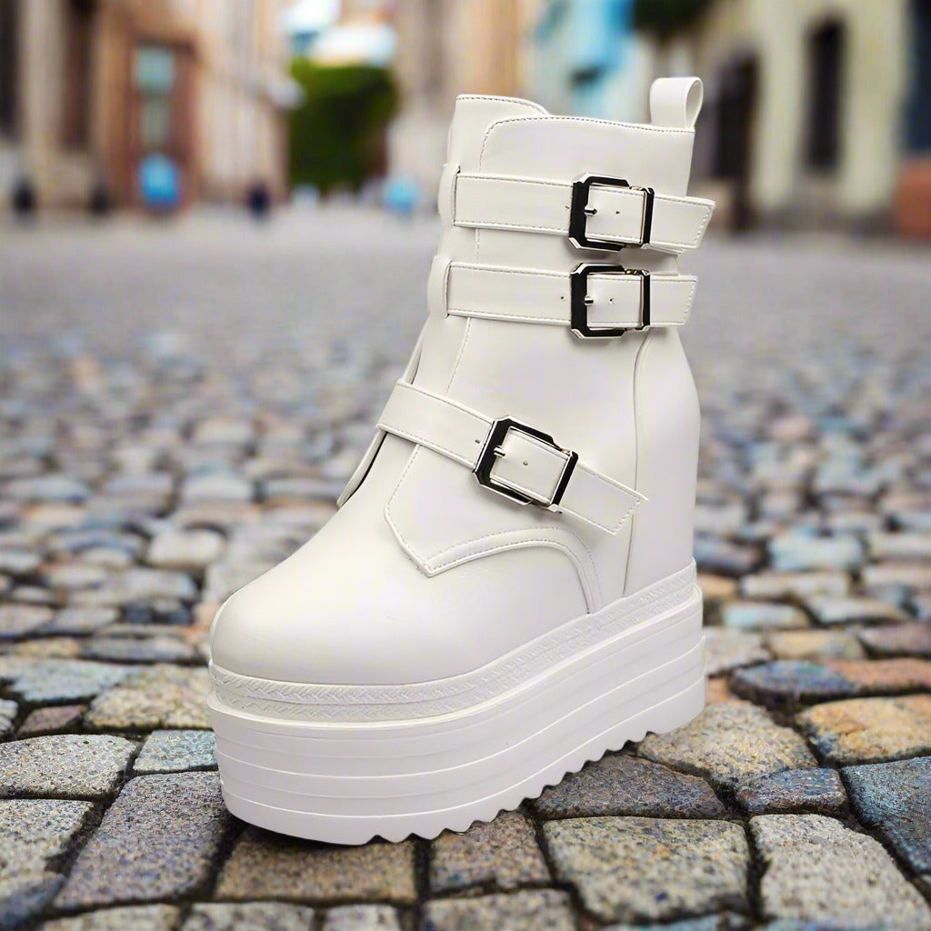 Wedge 13cm Platform Wedge Shoes  Boots