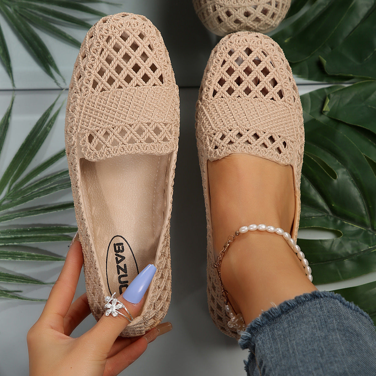 Mesh Breathable Outer Wear Leisure All-matching And Lightweight Women's Pumps  walking shoes