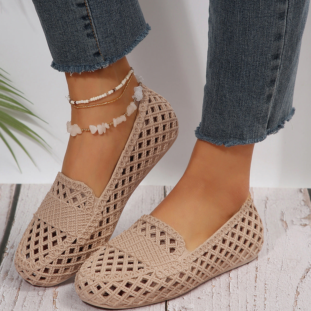 Mesh Breathable Outer Wear Leisure All-matching And Lightweight Women's Pumps  walking shoes