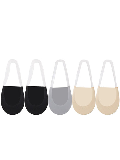 5-Pack Women’s Invisible Low-Cut Socks | Breathable Boat Socks 