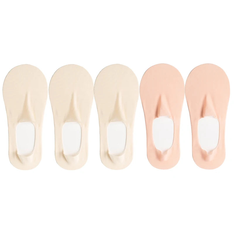 5-Pack Women’s Ultra Thin No-Show Socks | Invisible Boat Socks
