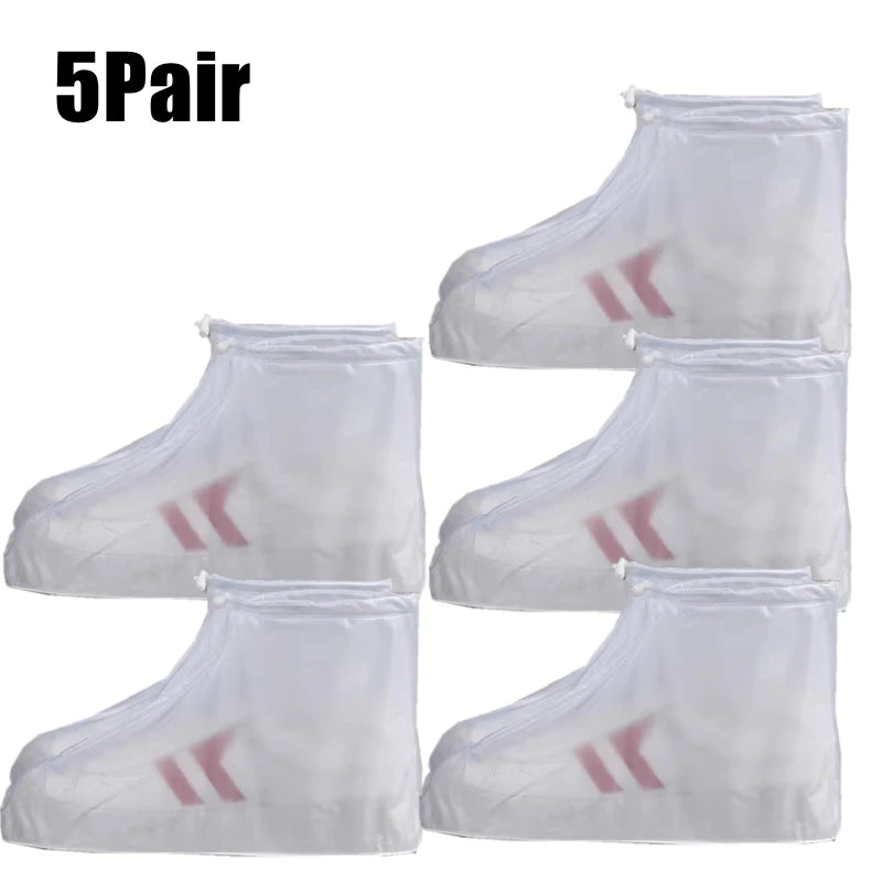 Silicone Waterproof Shoe Cover Unisex Shoes Protectors Rain Boots for Indoor Outdoor Rainy Reusable Quality non-slip shoe Cover 