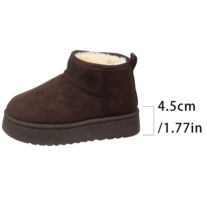 Women’s Thick Sole Snow Boots – Warm, Lightweight Winter Platform Boots