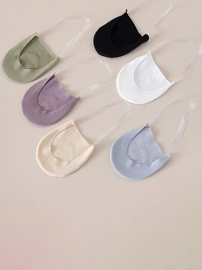 5-Pack Women’s Invisible Low-Cut Socks | Breathable Boat Socks 