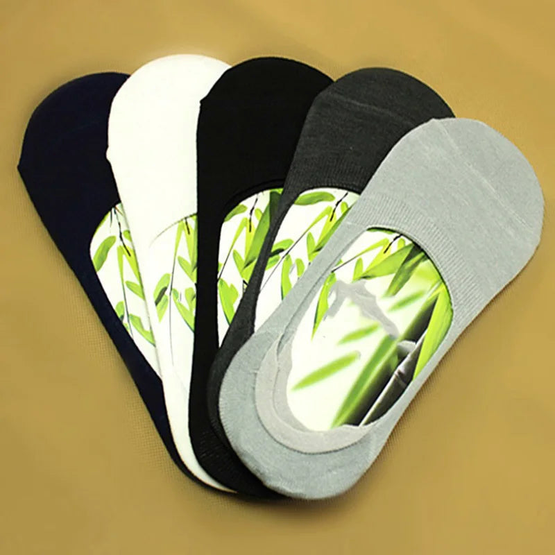 6-Pack Bamboo Invisible Low-Cut Socks | Breathable Boat Socks 