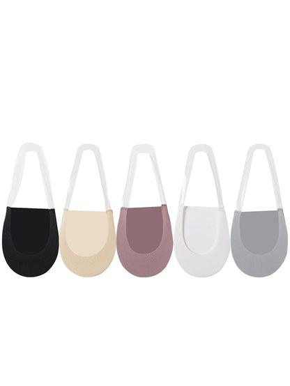 5-Pack Women’s Invisible Low-Cut Socks | Breathable Boat Socks 