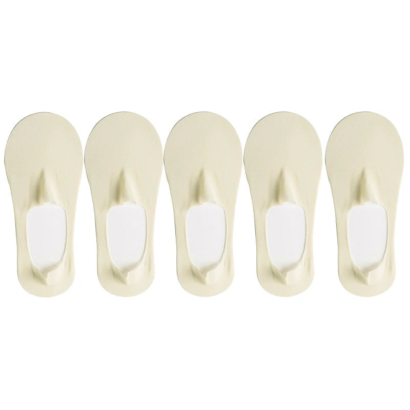 5-Pack Women’s Ultra Thin No-Show Socks | Invisible Boat Socks 