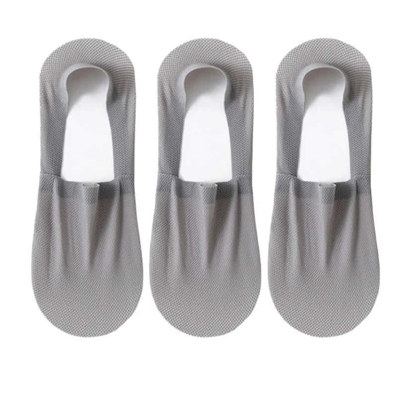 3-Pack Invisible Boat Socks – Breathable Low-Cut Socks 