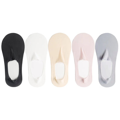 5-Pack Women’s Ultra Thin No-Show Socks | Invisible Boat Socks 