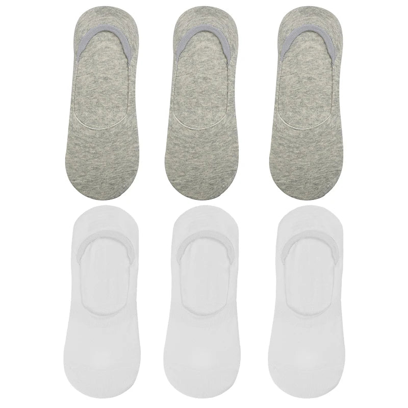 6-Pack Bamboo Invisible Low-Cut Socks | Breathable Boat Socks 