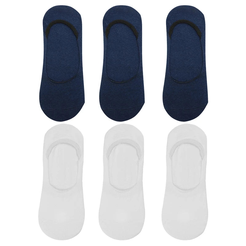 6-Pack Bamboo Invisible Low-Cut Socks | Breathable Boat Socks 