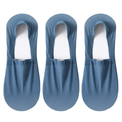 3-Pack Invisible Boat Socks – Breathable Low-Cut Socks 
