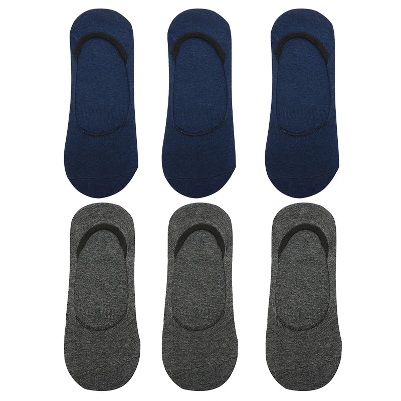 6-Pack Bamboo Invisible Low-Cut Socks | Breathable Boat Socks 