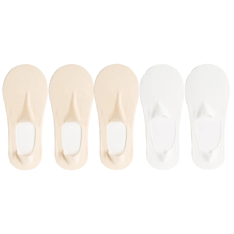 5-Pack Women’s Ultra Thin No-Show Socks | Invisible Boat Socks 