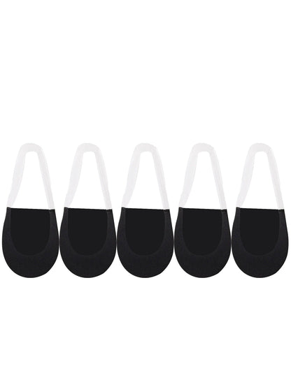 5-Pack Women’s Invisible Low-Cut Socks | Breathable Boat Socks 
