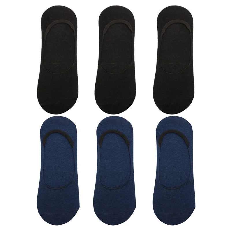 6-Pack Bamboo Invisible Low-Cut Socks | Breathable Boat Socks 