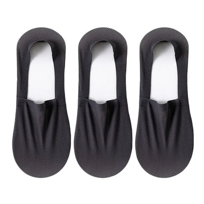 3-Pack Invisible Boat Socks – Breathable Low-Cut Socks 