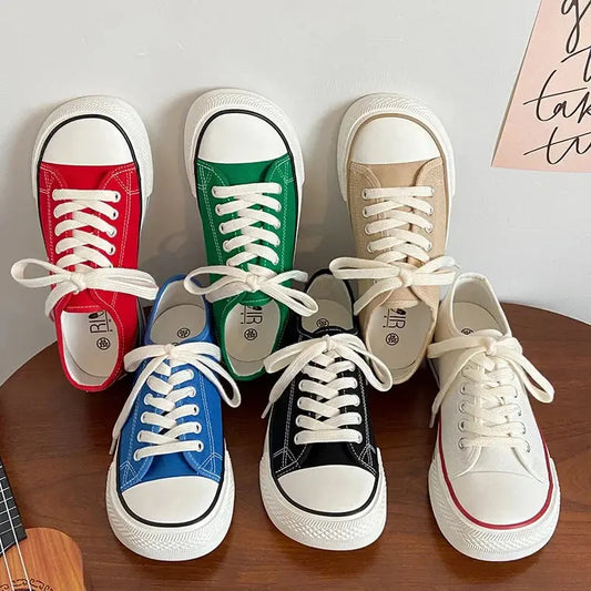 Women Canvas Shoes Women Fashion Summer Casual Sneakers Student Casual Shoes High Top Woman Vulcanize Shoes  Sneakers