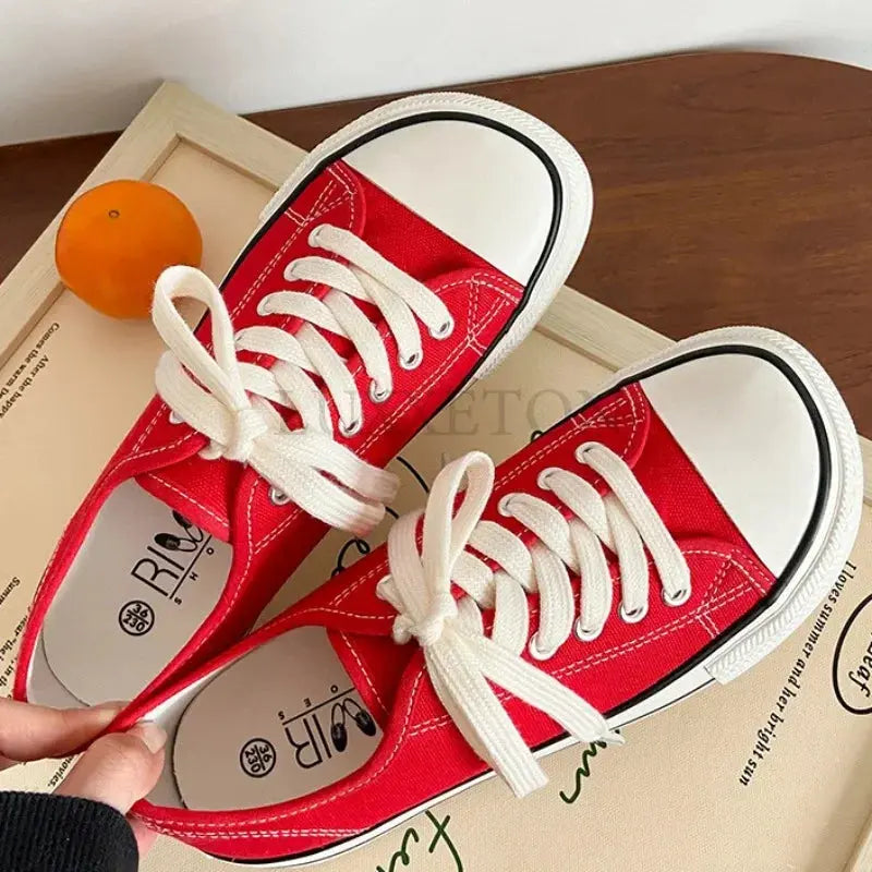 Women Canvas Shoes Women Fashion Summer Casual Sneakers Student Casual Shoes High Top Woman Vulcanize Shoes  Sneakers