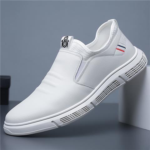 Men Shoes Black White Flats Walking Shoes  walking shoes